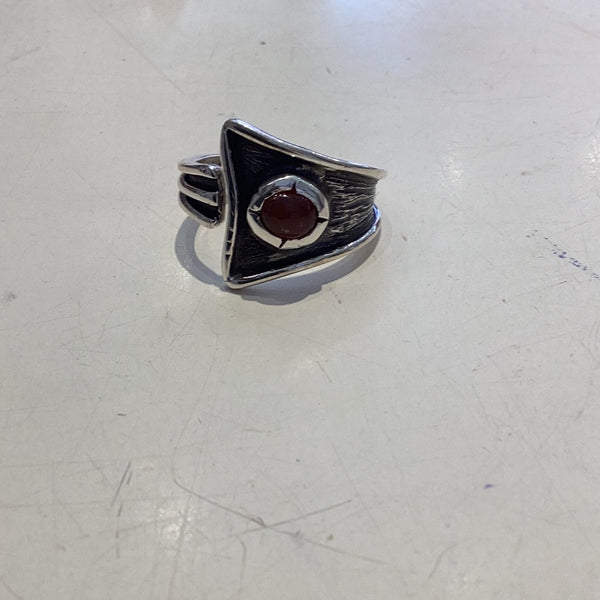 Anillos Vicente obsidiana,turq.