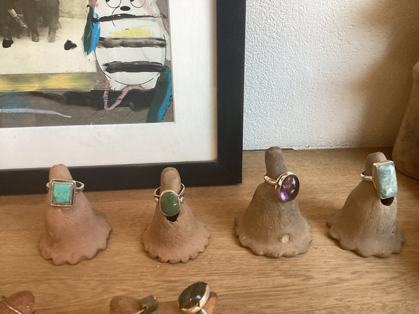 Anillos de plata con piedra de Juan