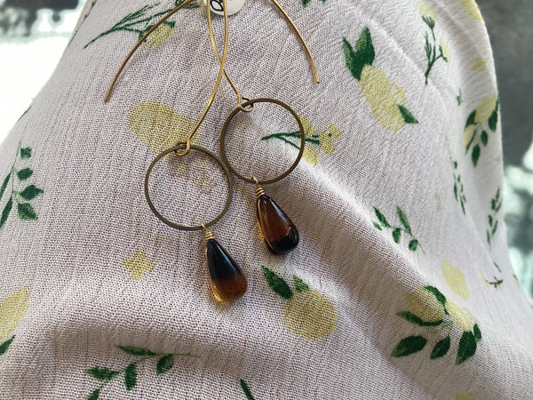 Aretes de bronce Majo