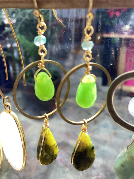 Aretes de bronce Majo