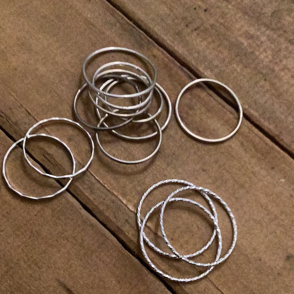 Anillos plata Artefakto