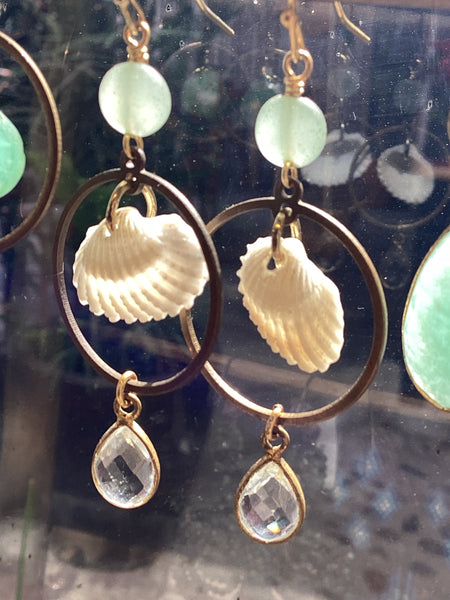 Aretes de bronce Majo