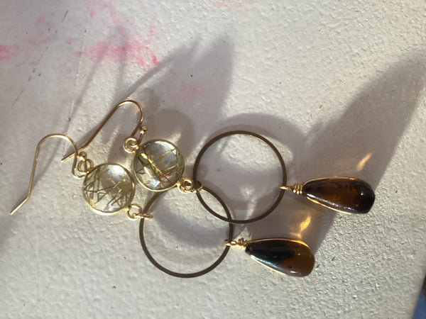 Aretes de bronce Majo