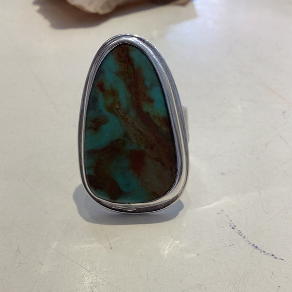 Anillos Vicente obsidiana,turq.