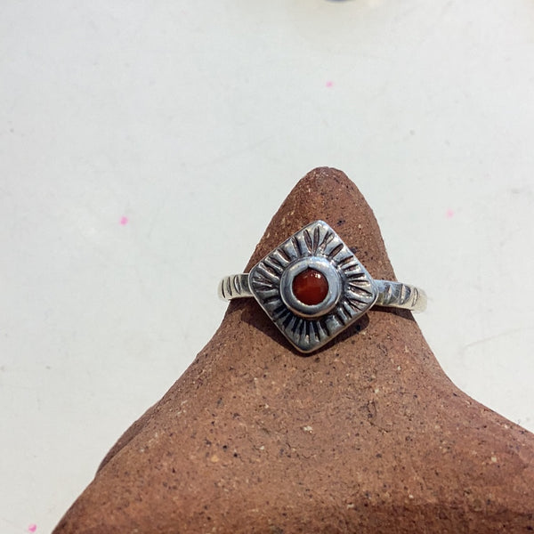 Anillos Vicente obsidiana,turq.