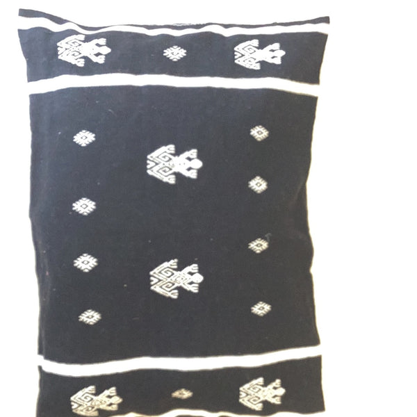 Cojines algodón negro y blanco