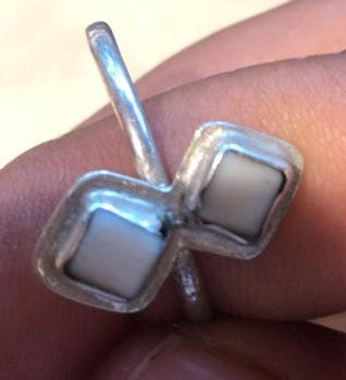 Anillos Vicente obsidiana,turq.