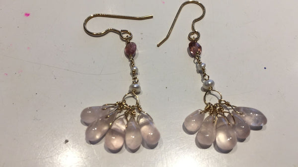 Gold fill earrings ddlc