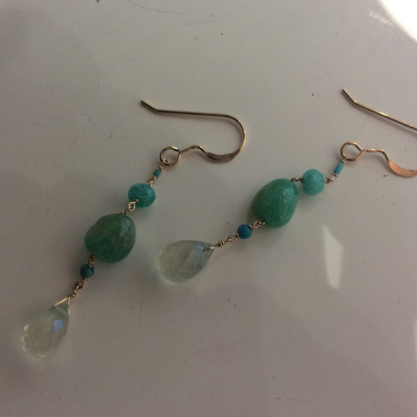 Gold fill earrings ddlc