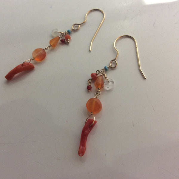 Gold fill earrings ddlc