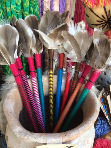 Plumas Ceremoniales Huichol "Muvieri"