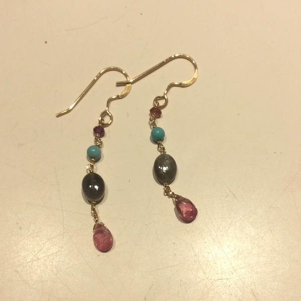 Gold fill earrings ddlc