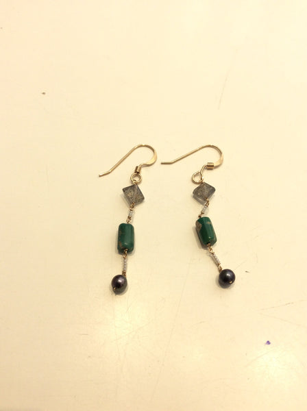 Gold fill earrings ddlc