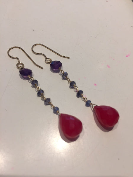 Gold fill earrings ddlc