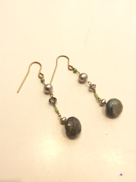 Gold fill earrings ddlc